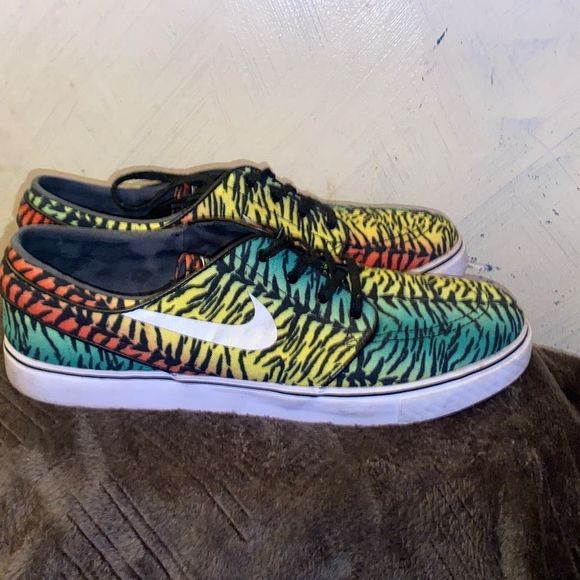Nike Zoom Stefan Janoski Sz 12 CNVS Tiger Pack Canvas Skateboarding  Shoes - Picture 3 of 11